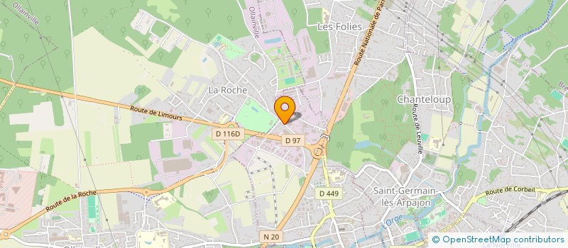 localisation de l'entreprise FHB à ARPAJON