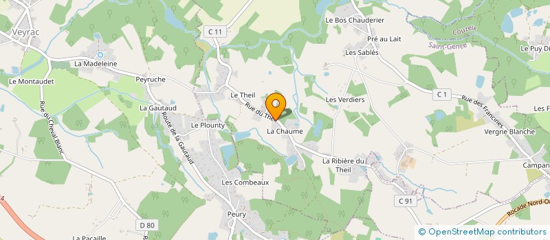 localisation de l'entreprise FHC  SAINT-GENCE