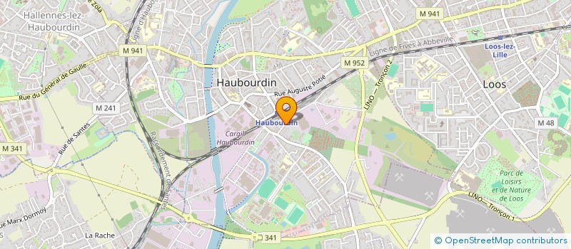 localisation de l'entreprise FHCB  HAUBOURDIN