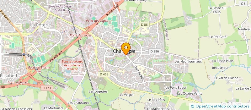 localisation de l'entreprise FHCP  CHANTEPIE