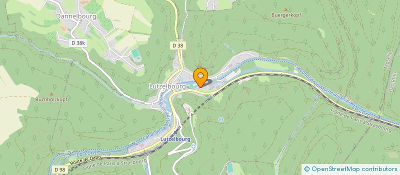 localisation de l'entreprise FHD METALLERIE  LUTZELBOURG