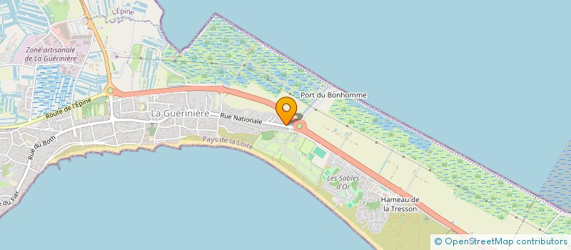 localisation de l'entreprise FHER  LA GUERINIERE