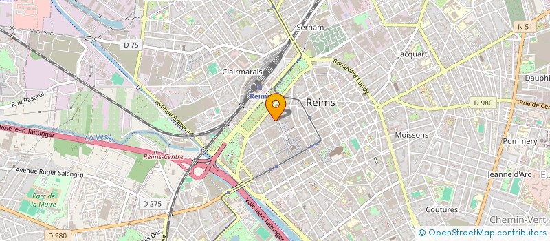 localisation de l'entreprise FHF  REIMS