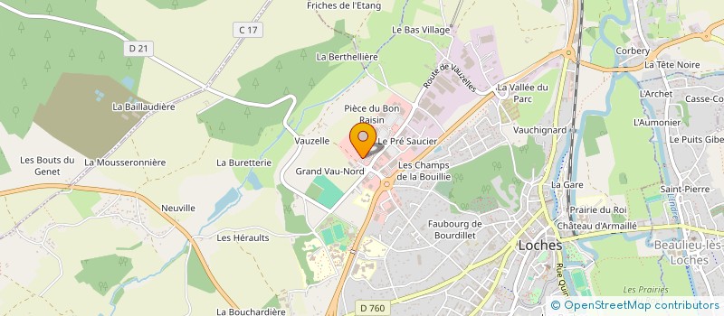 localisation de l'entreprise FHL à LOCHES