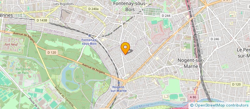 localisation de l'entreprise FHL  FONTENAY SOUS BOIS