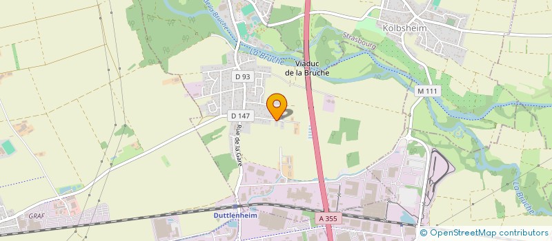 localisation de l'entreprise FHL CONSEIL  ERNOLSHEIM-BRUCHE