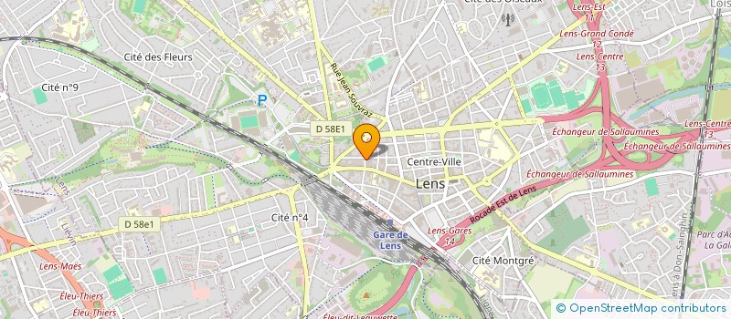 localisation de l'entreprise FHL62  LENS