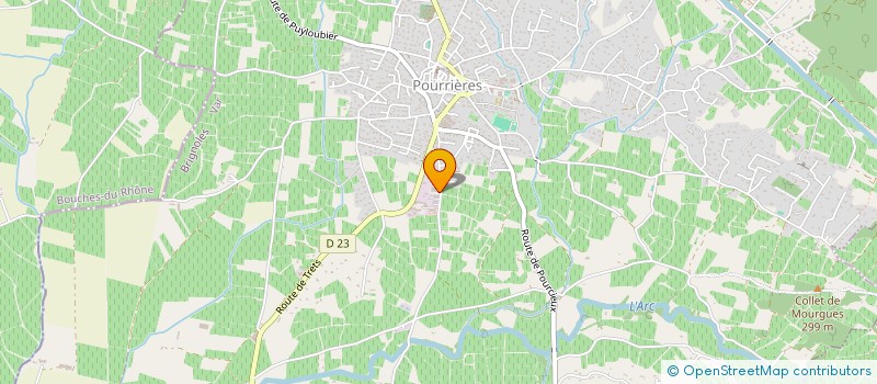 localisation de l'entreprise FHM  POURRIERES