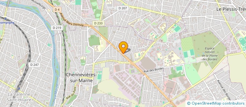 localisation de l'entreprise FHM  CHENNEVIERES-SUR-MARNE