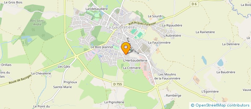 localisation de l'entreprise FHM&L INVEST  LA GAUBRETIERE