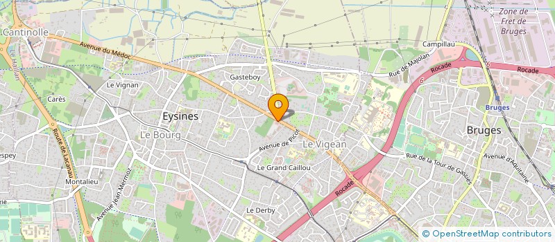 localisation de l'entreprise FHP NOUVELLE AQUITAINE à EYSINES