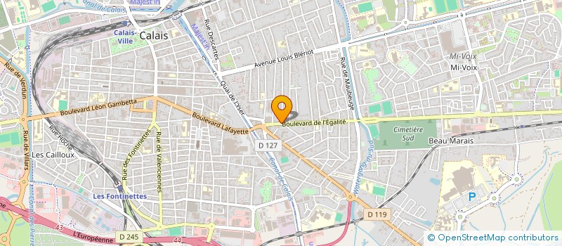 localisation de l'entreprise FHPF à CALAIS