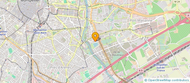 localisation de l'entreprise FHS ET CIE CM à MONTPELLIER