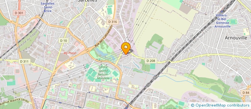 localisation de l'entreprise FHT PRO  SARCELLES