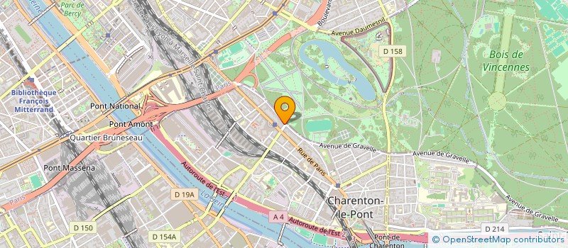 localisation de l'entreprise FHW  CHARENTON-LE-PONT