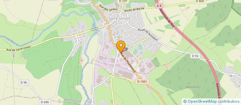 localisation de l'entreprise FI BOIS à SARRE-UNION