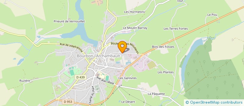 localisation de l'entreprise FI-CHESSERON  BOURBON-L'ARCHAMBAULT