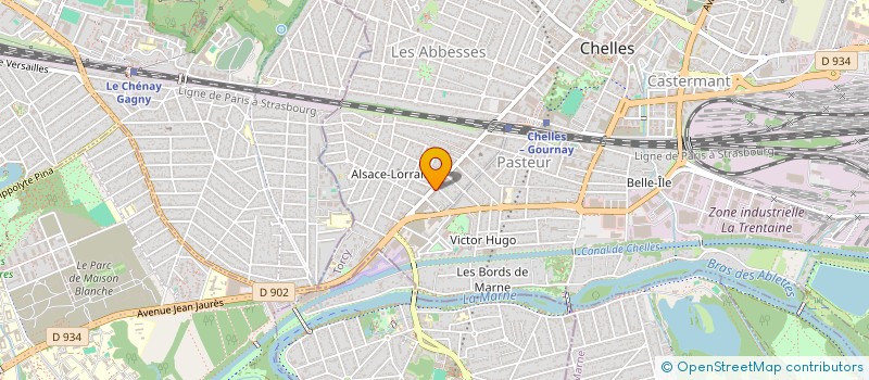 localisation de l'entreprise FI ELEC  CHELLES