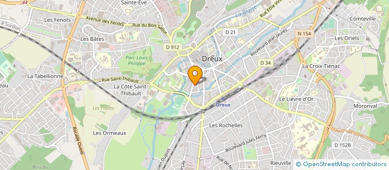 localisation de l'entreprise FI-EXPRESS à DREUX