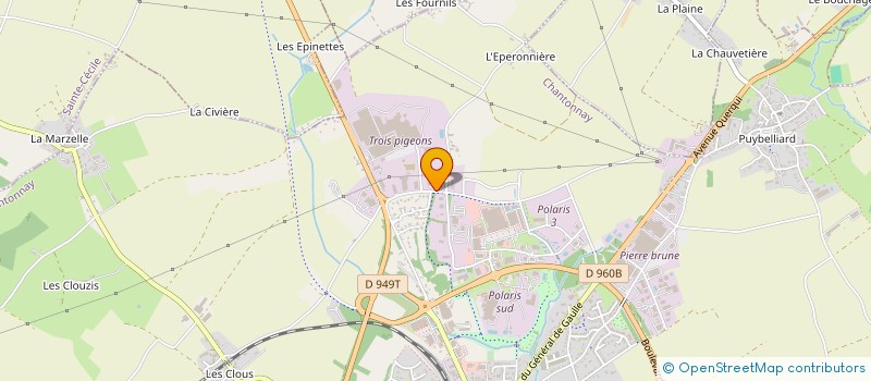 localisation de l'entreprise FI IMPRIMERIE JALTE à CHANTONNAY