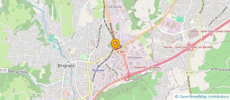 localisation de l'entreprise FI INVEST à BRIGNAIS