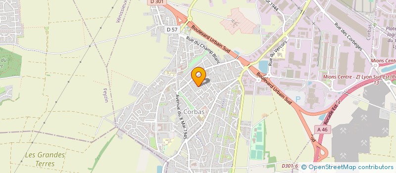 localisation de l'entreprise FI-LINKS à CORBAS