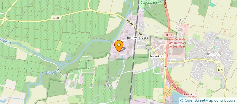 localisation de l'entreprise FI-LOC MANUTENTION  BENNWIHR