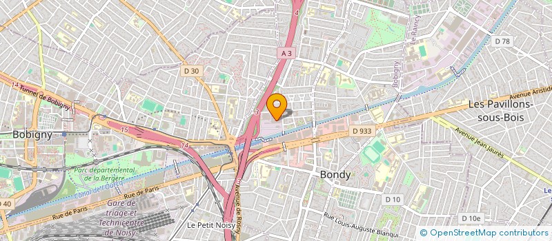 localisation de l'entreprise FI.SO.IMMO  BONDY