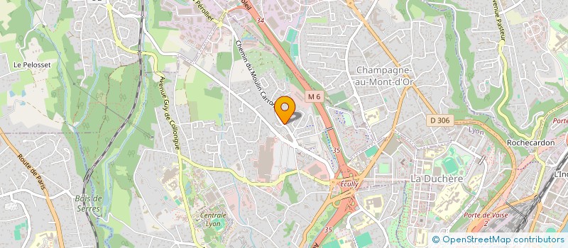 localisation de l'entreprise FI2B à ECULLY