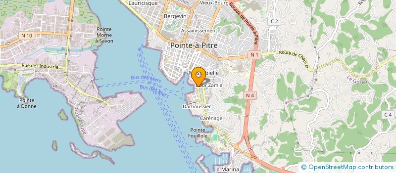 localisation de l'entreprise FI2R 5FORMATION INSERTION REINSERTION RECRUTEMENT à POINTE A PITRE