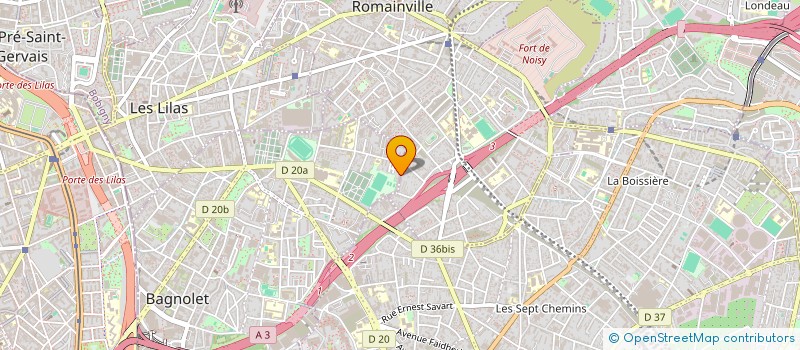 localisation de l'entreprise FIA à BAGNOLET