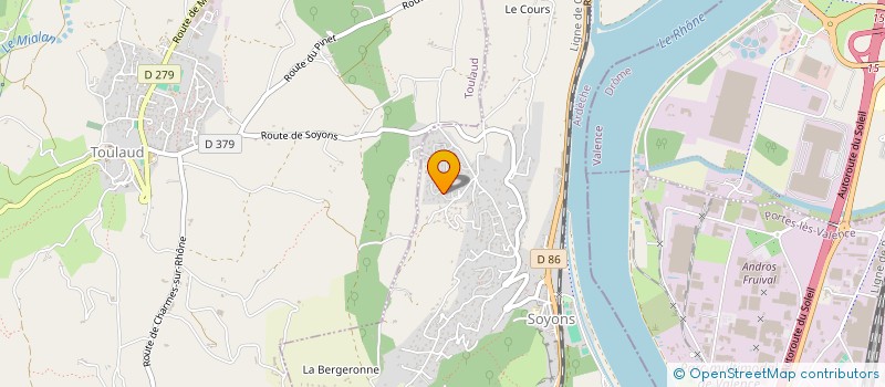 localisation de l'entreprise FIABTECH - FIABILISATION MACHINE TOURNANTE à SOYONS