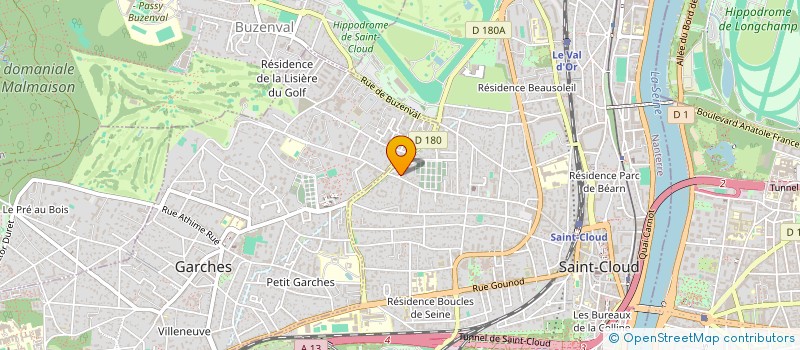 localisation de l'entreprise FIACRE SERVICES à SAINT-CLOUD