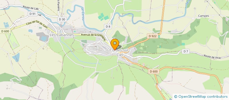 localisation de l'entreprise FIAG  CORDES-SUR-CIEL