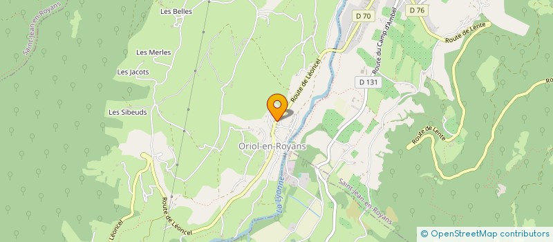 localisation de l'entreprise FIALON  ORIOL-EN-ROYANS