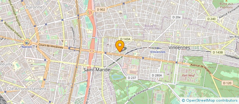 localisation de l'entreprise FIANCHETTO à VINCENNES
