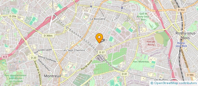 localisation de l'entreprise FIANEX à MONTREUIL