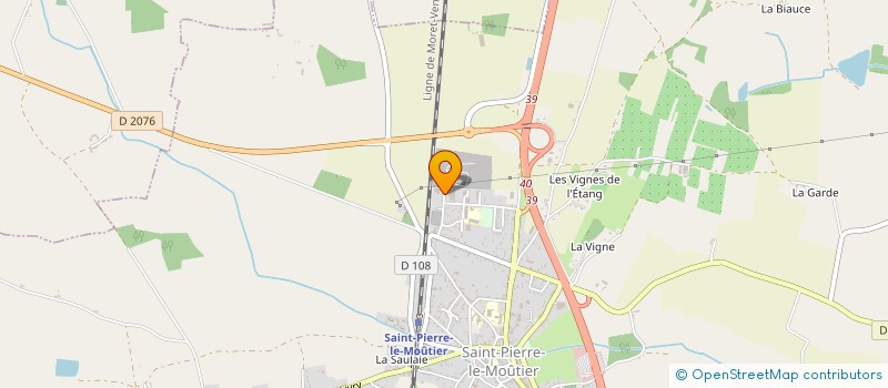 localisation de l'entreprise FIATLUX à SAINT-PIERRE-LE-MOUTIER