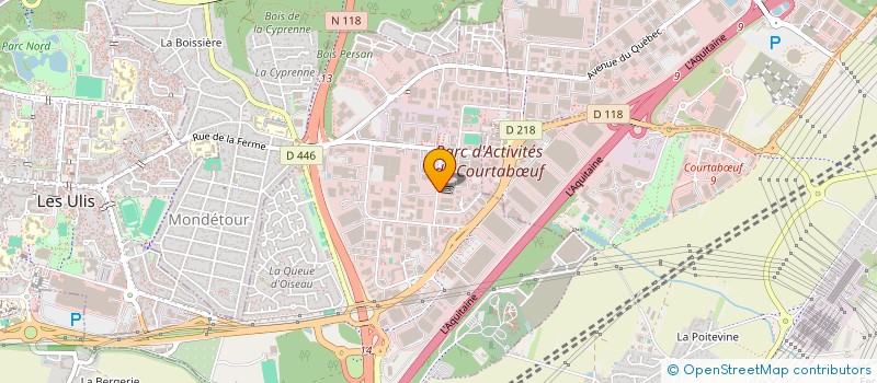 localisation de l'entreprise FIATLUX  LES ULIS