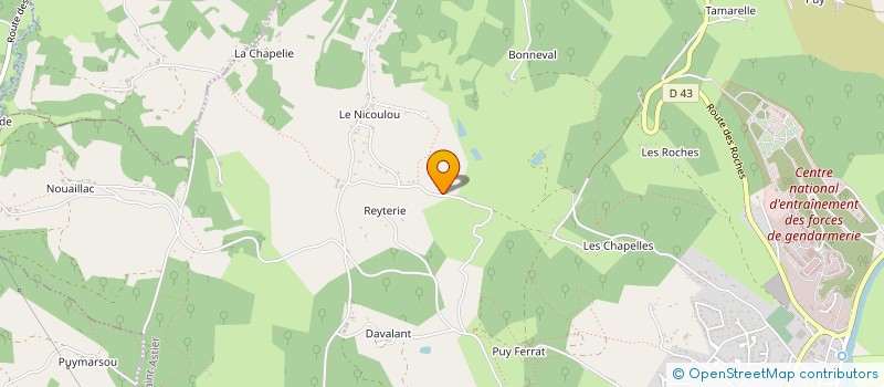 localisation de l'entreprise FIB'N'COM à SAINT-ASTIER
