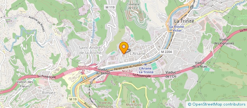 localisation de l'entreprise FIBAT à NICE