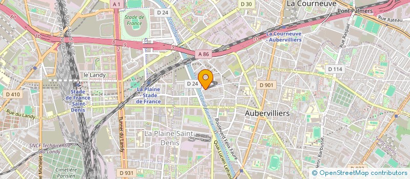 localisation de l'entreprise FIBAT  AUBERVILLIERS