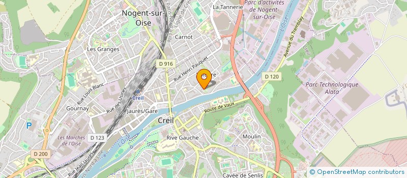 localisation de l'entreprise FIBCOM à CREIL