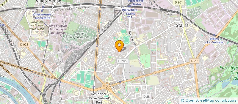localisation de l'entreprise FIBCOM à PIERREFITTE-SUR-SEINE