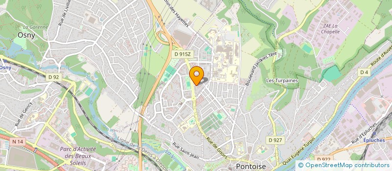 localisation de l'entreprise FIBCOM à PONTOISE