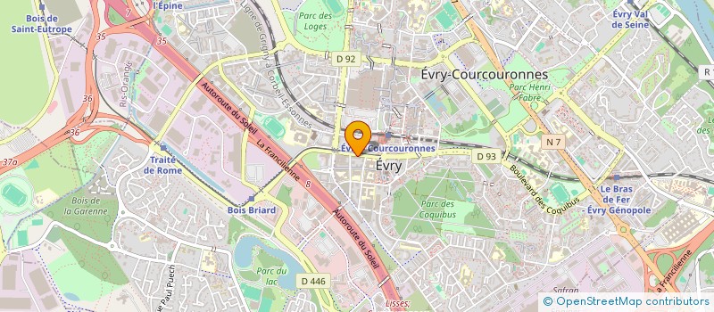 localisation de l'entreprise FIBER CONNECT à EVRY-COURCOURONNES