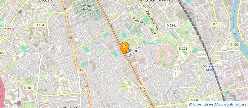 localisation de l'entreprise FIBER PRO  VITRY-SUR-SEINE