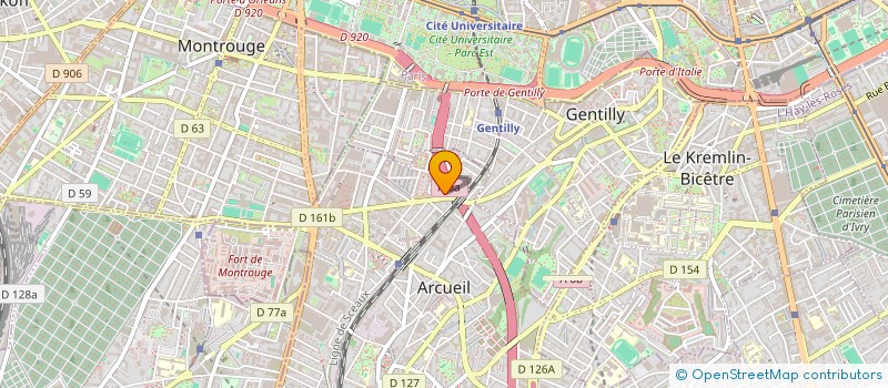 localisation de l'entreprise FIBER-TECH  ARCUEIL