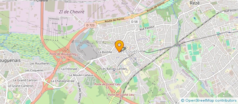 localisation de l'entreprise FIBEREVOLUTION à BOUGUENAIS