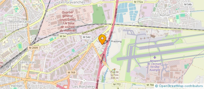 localisation de l'entreprise FIBERTEX FRANCE à CLERMONT-FERRAND